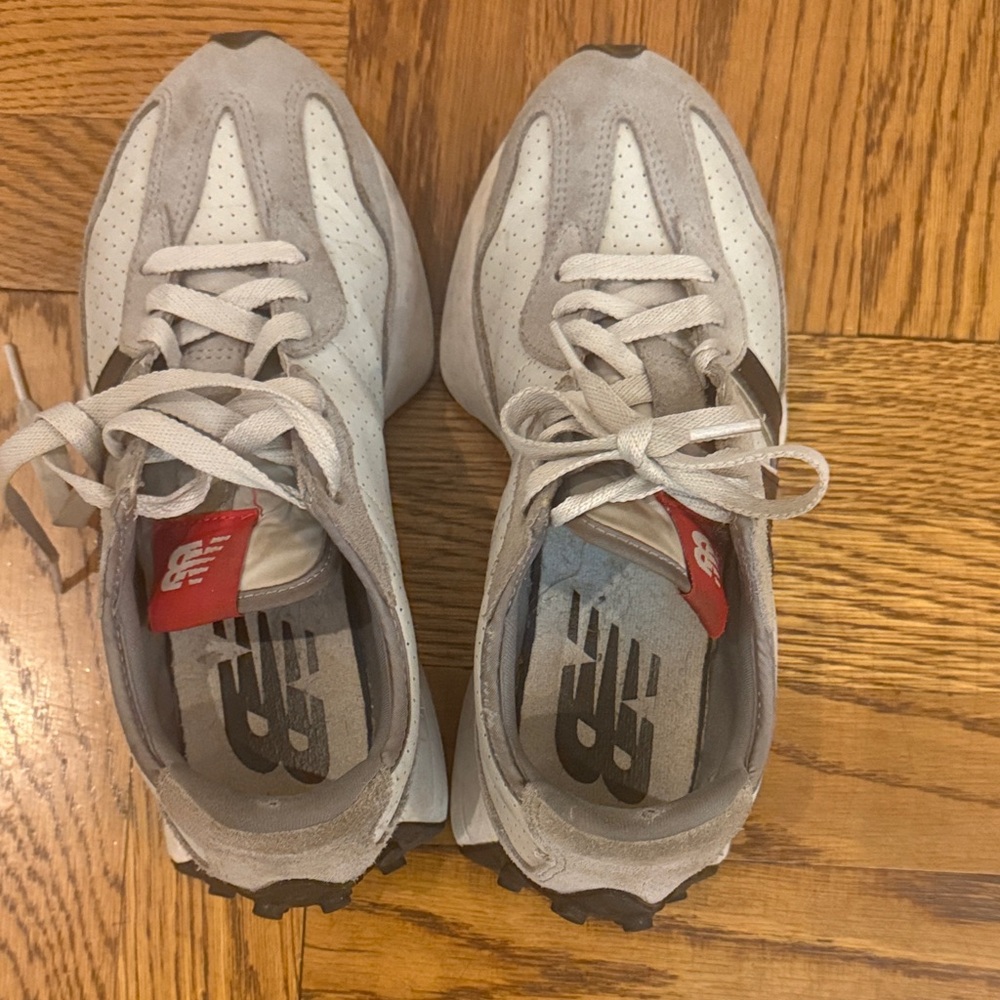 New Balance Athletic Shoes in Gray and White